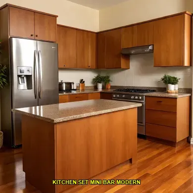 kitchen set mini bar modern